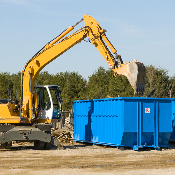 what size residential dumpster rentals are available in Bentley IA